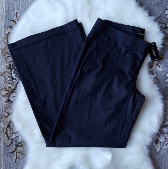Express Pants - 🆕️ EXPRESS Wide Leg Low Rise Dress Pants NAVY